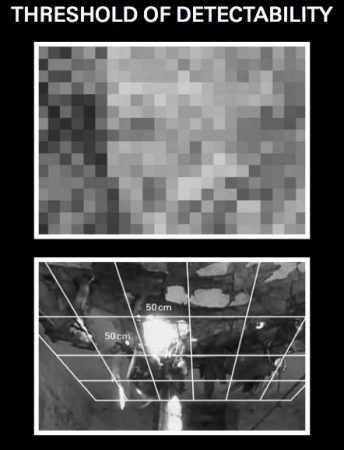 Threshold of Detectability - The roof of a building in Miranshah, Pakistan, that has been hit by a drone-fired missile (Forensic Architecture)