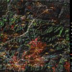 Aerial View - Composite map demonstrating how the pattern of massacres corresponds to transformations in the natural and built environments (Forensic Architecture/SITU Research)