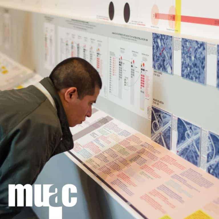 Opening at MUAC - Opening of 'Forensic Architecture: Towards an Investigative Aesthetics' at the Museo Universitario Arte Contemporáneo in Mexico City (MUAC)