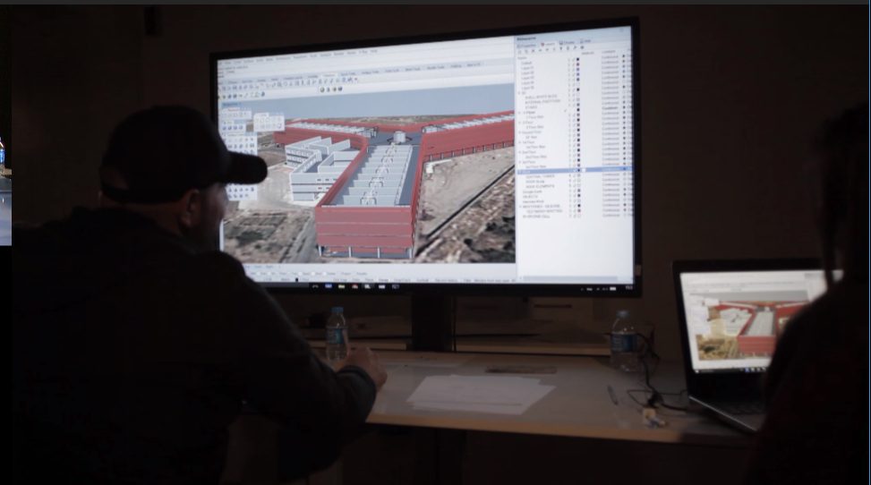 Situated Testimony – 2 - A detainee works with FA researchers to reconstruct Saydnaya prison. (Forensic Architecture)