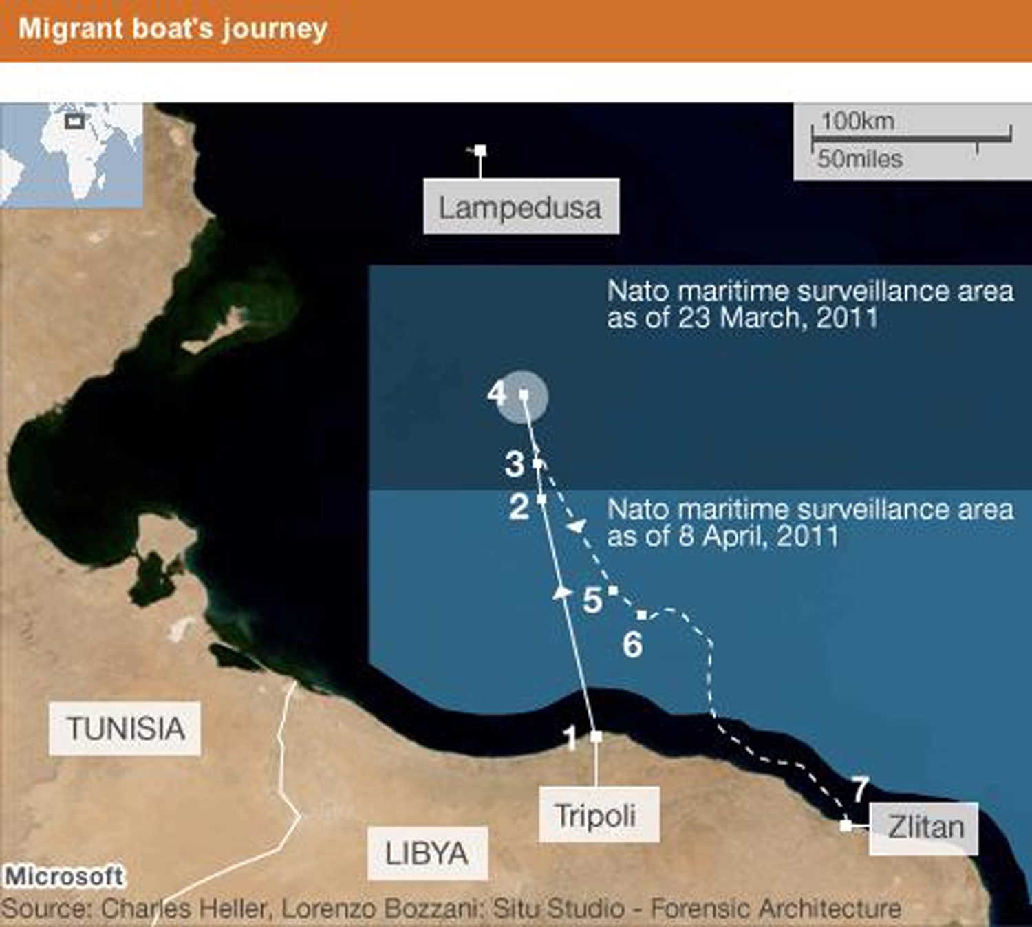 BBC – Map - A map produced from Forensic Oceanography's original for BBC News. (BBC)