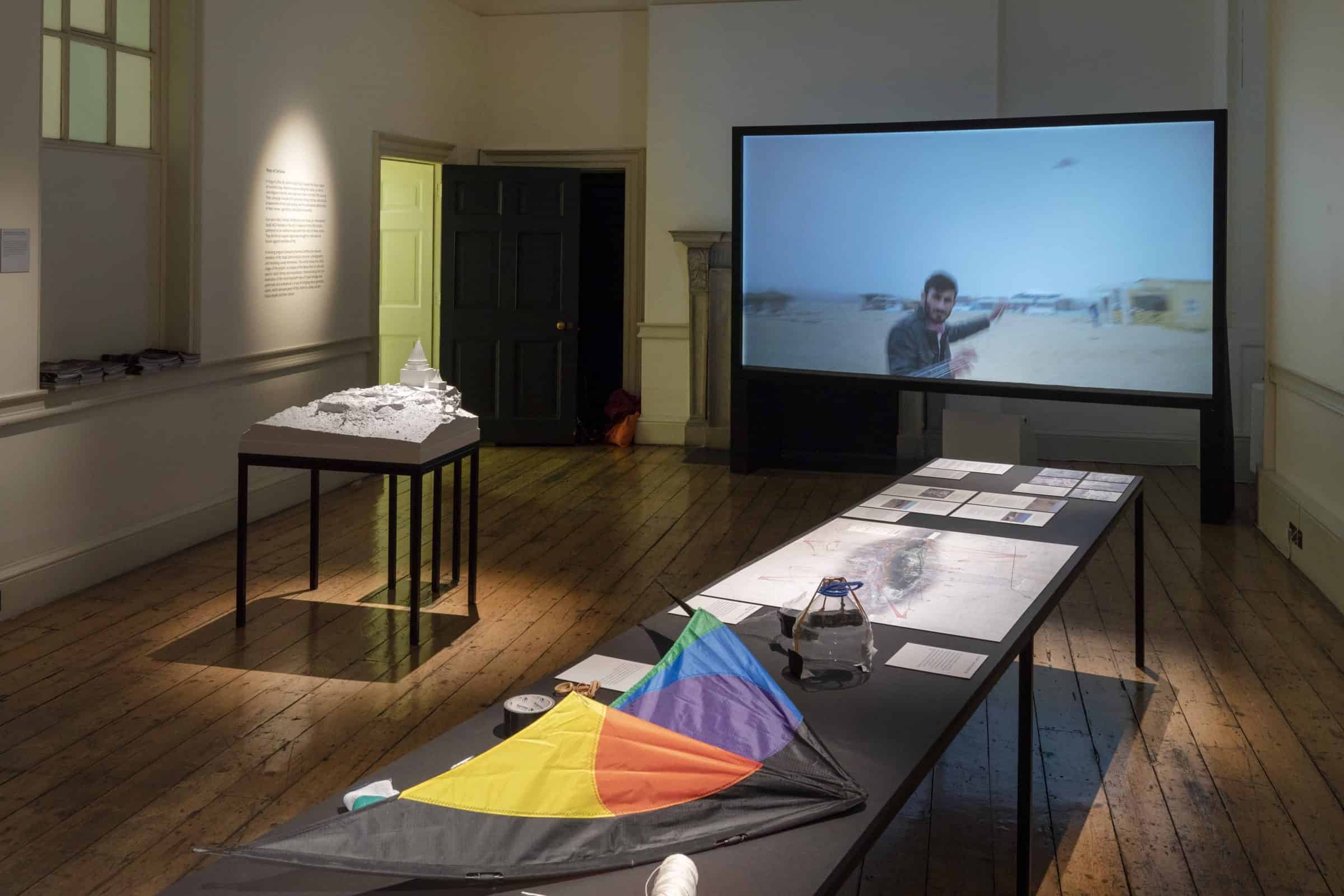 Photos of UK pavilion London Design Biennale,Somerset House 5th September 2018 - Installation view of 'Maps of Defiance' at the London Design Biennale 2018 (Peter Kelleher/Victoria & Albert Museum)