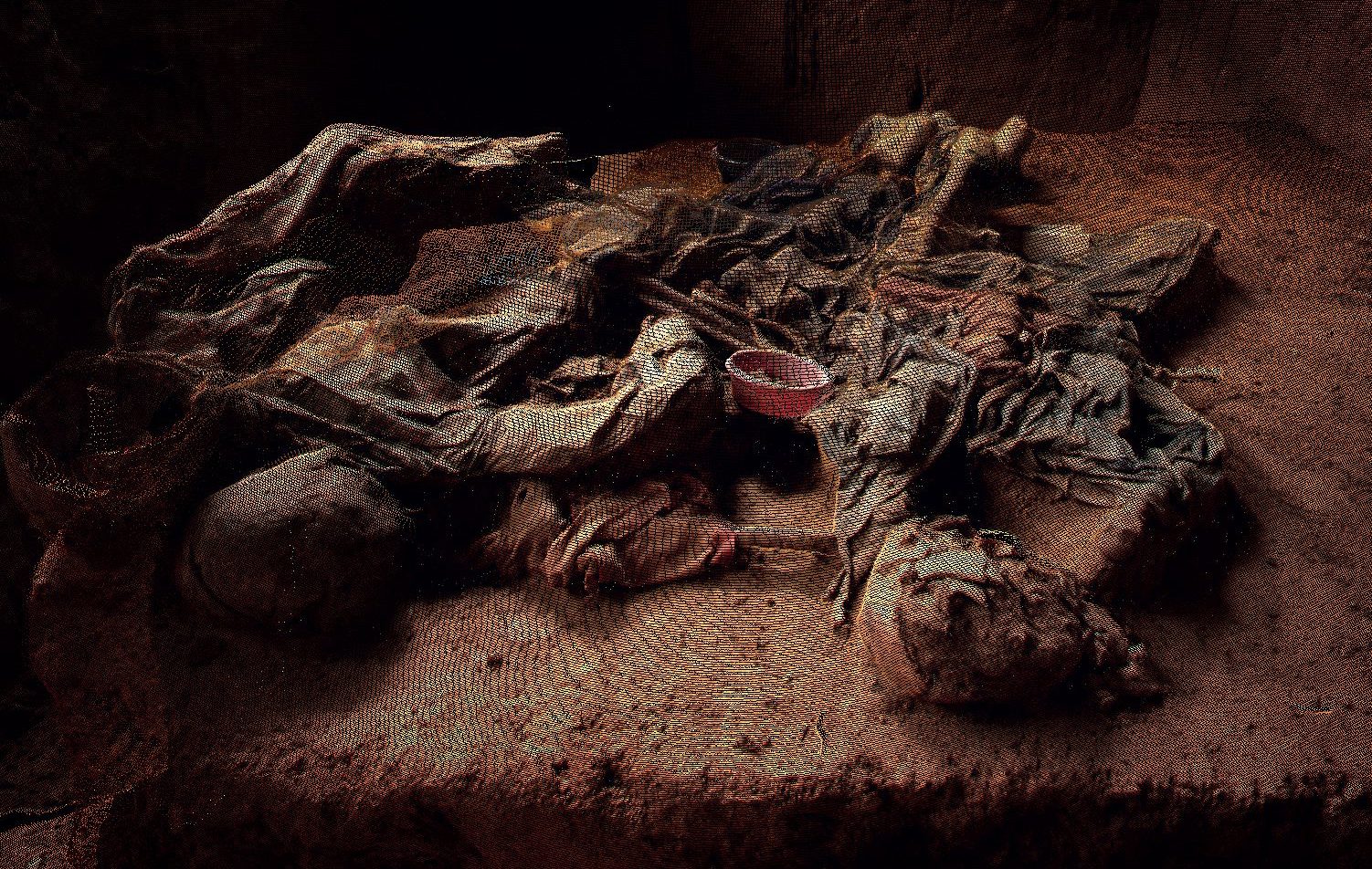 Exhumation – 2 - An exhumation site of a mass grave at San Juan Cotzal carried out by the Guatemalan Forensic Anthropology Foundation. (Liam Young, Scanlab, Forensic Architecture, 2014)