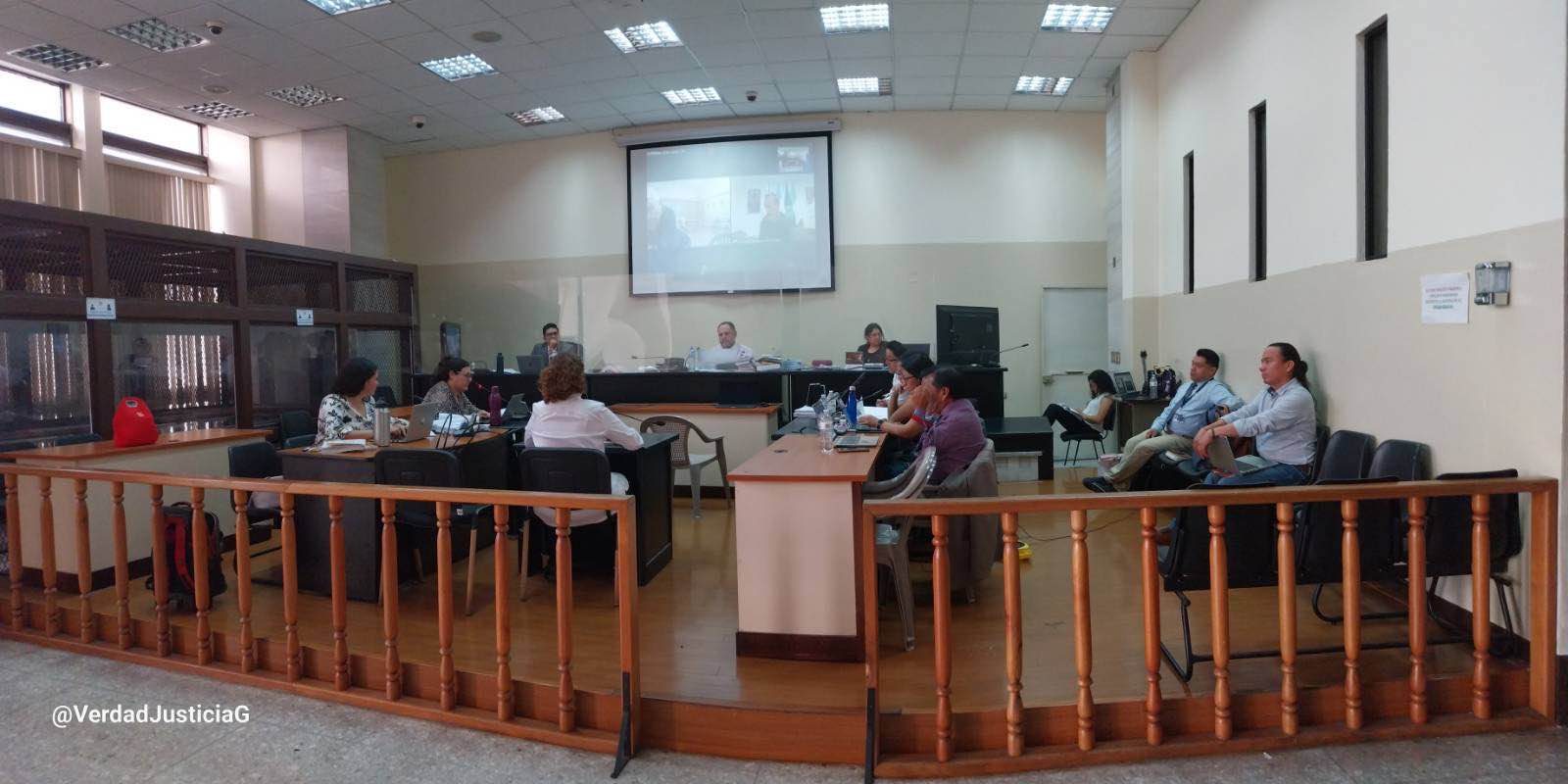 Trial - The trial of former general Benedicto Lucas García. (Twitter/X, @VerdadJusticiaG)