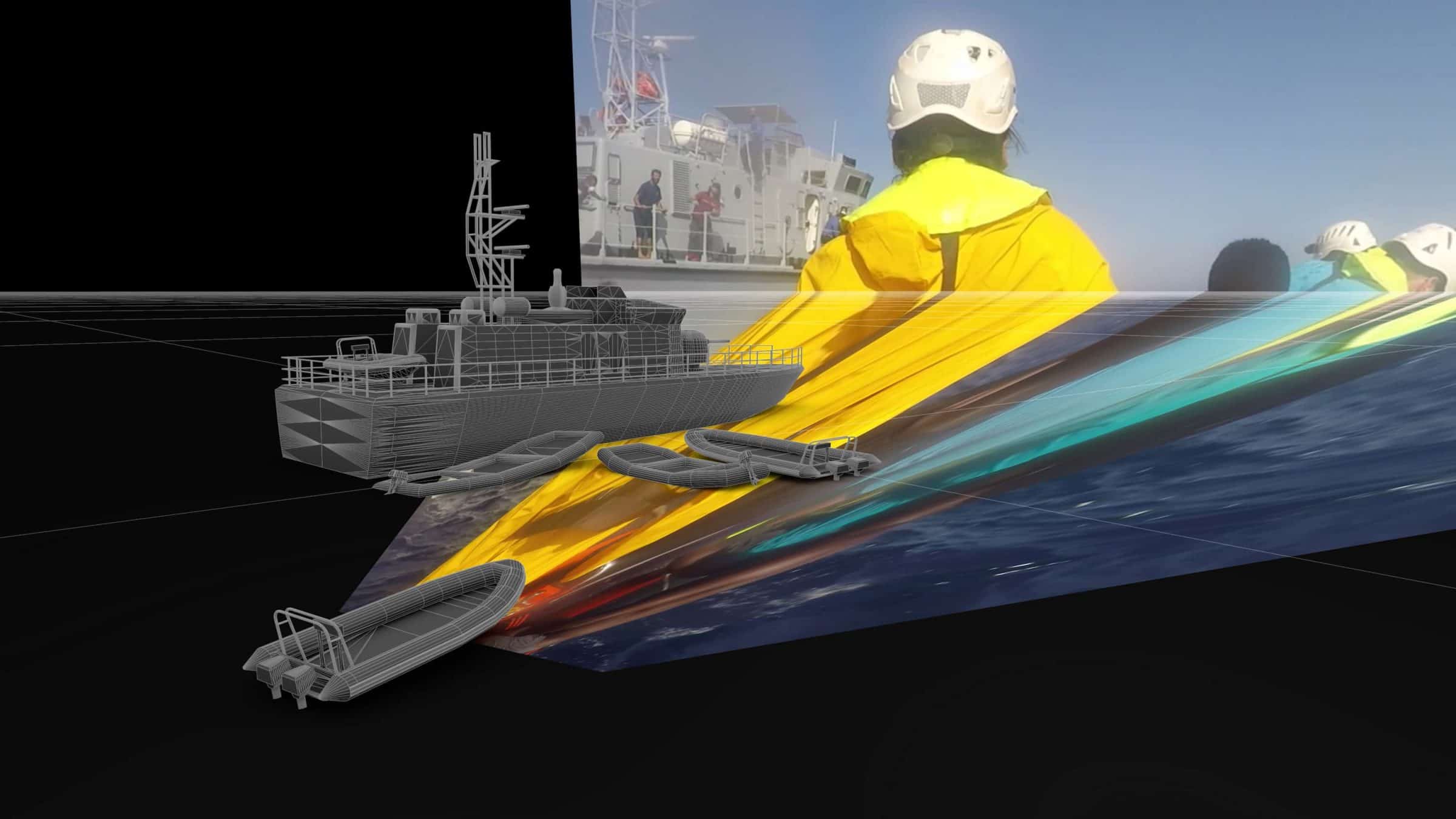 Image Projection – 2 - Projecting images across digital space within a 3D model allows our researchers to determine real-world distances between objects. (Forensic Architecture)