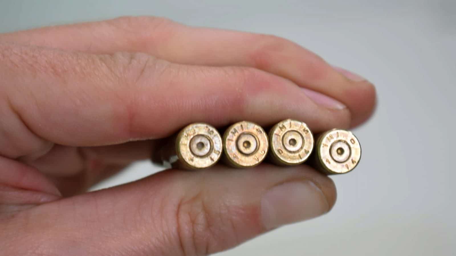 Gaza border IMI_1 - Activists gathered cartridge casings from the Israeli side of the separation fence on Gaza's eastern border. The cartridges showed that IMI ammunition is used by Israeli soldiers there. (Forensic Architecture/Praxis Films)