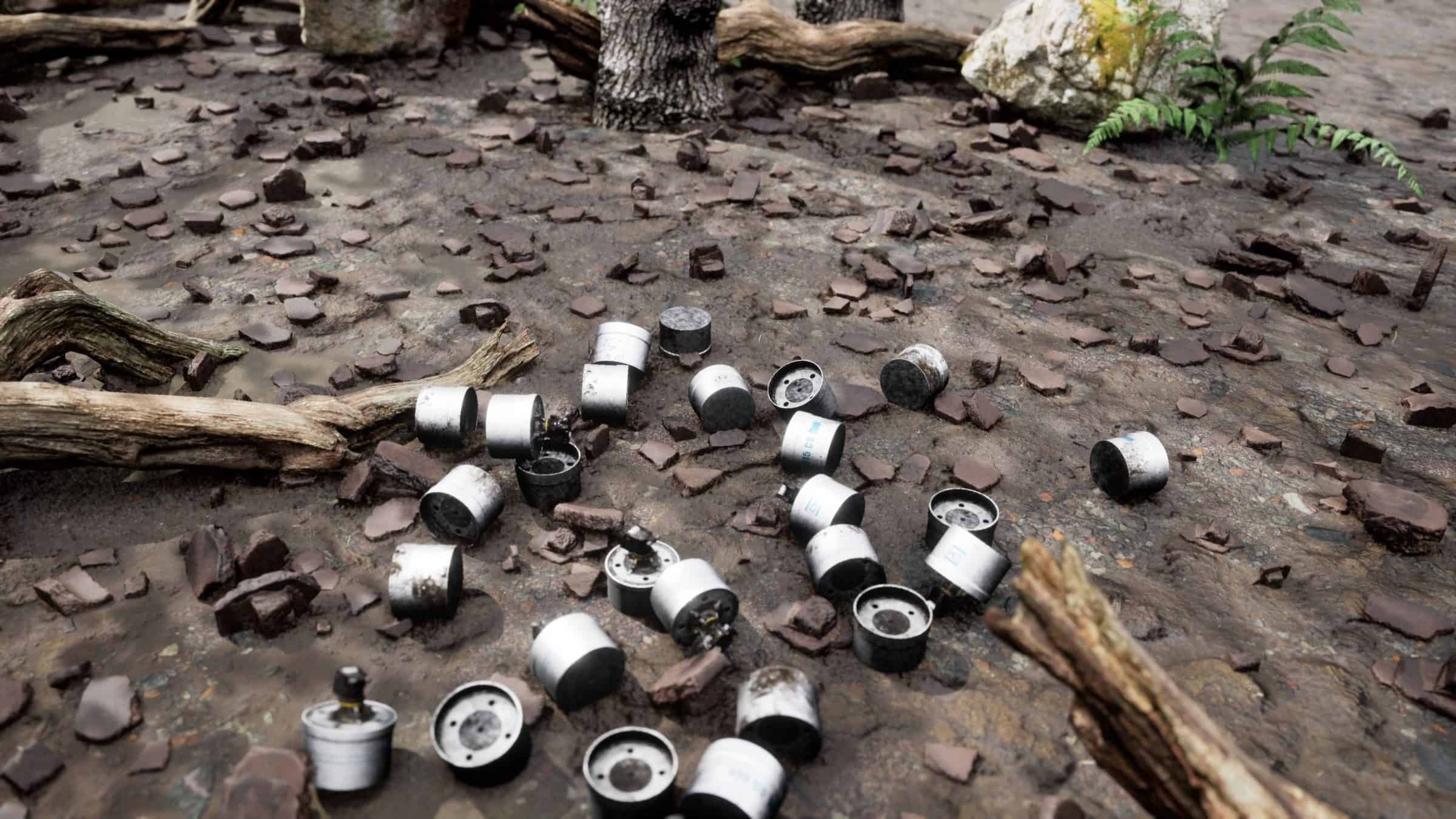 Photorealistic_1 no mask - Using the Unreal engine, Forensic Architecture generated thousands of photorealistic 'synthetic' images, situating the Triple-Chaser in approximations of real-world environments. (Forensic Architecture/Praxis Films)