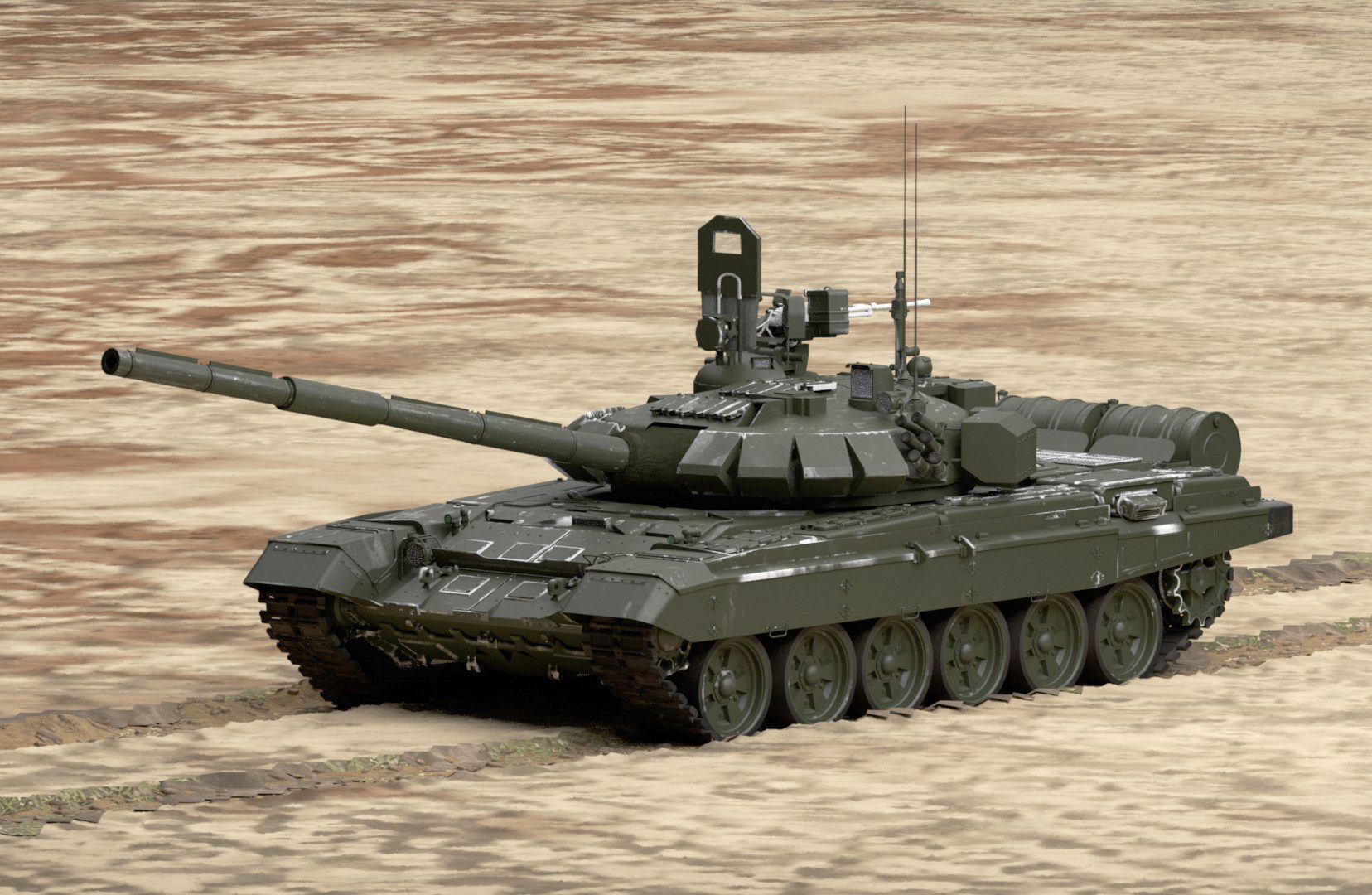 Tank model – 2 - Forensic Architecture built a digital model of the Russian T-72B3 tank, and used it to verify possible sightings of Russian tanks in the region around Ilovaisk. (Forensic Architecture)