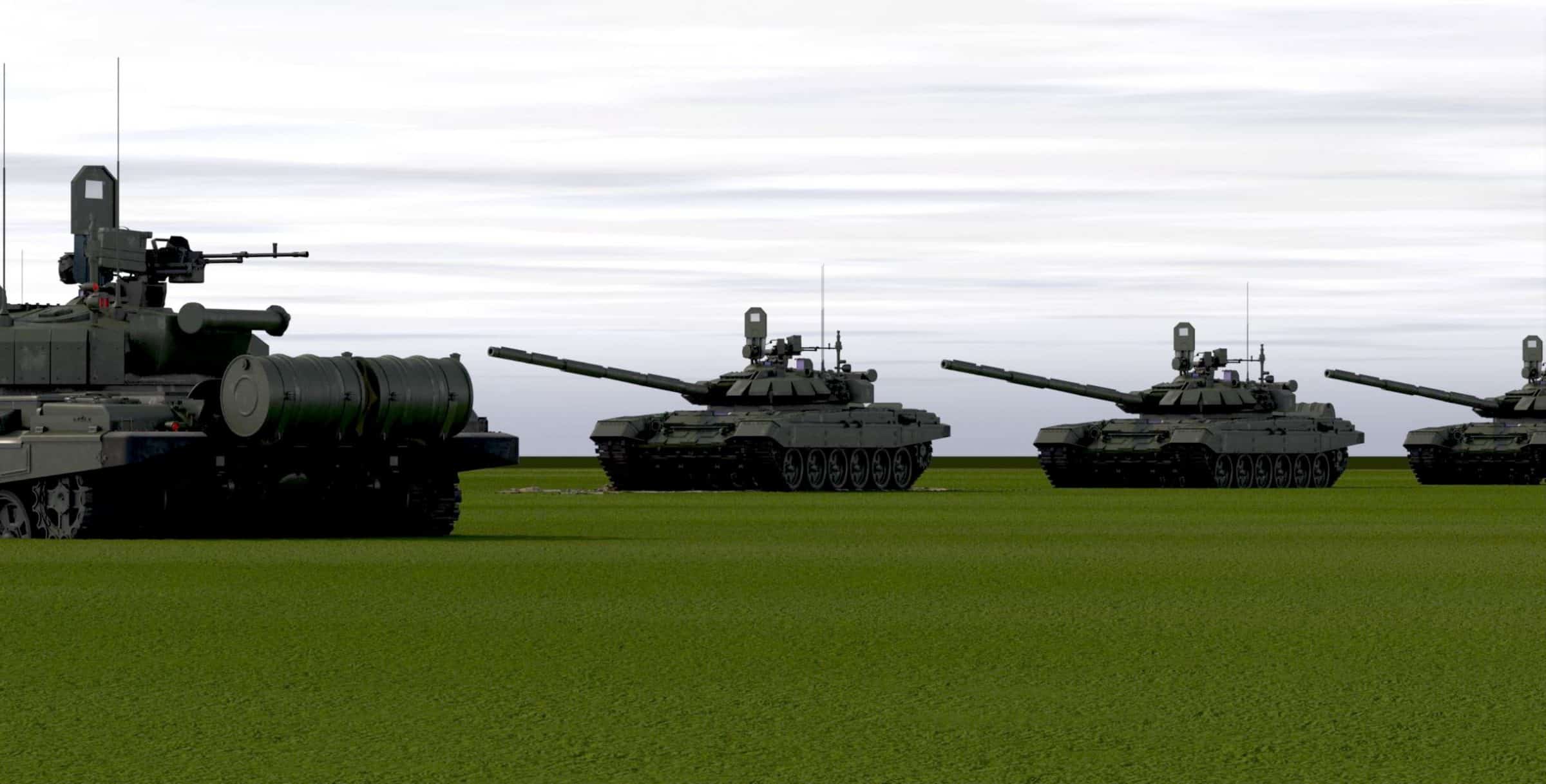 Render: Multiple - Multiple tanks in the frame.