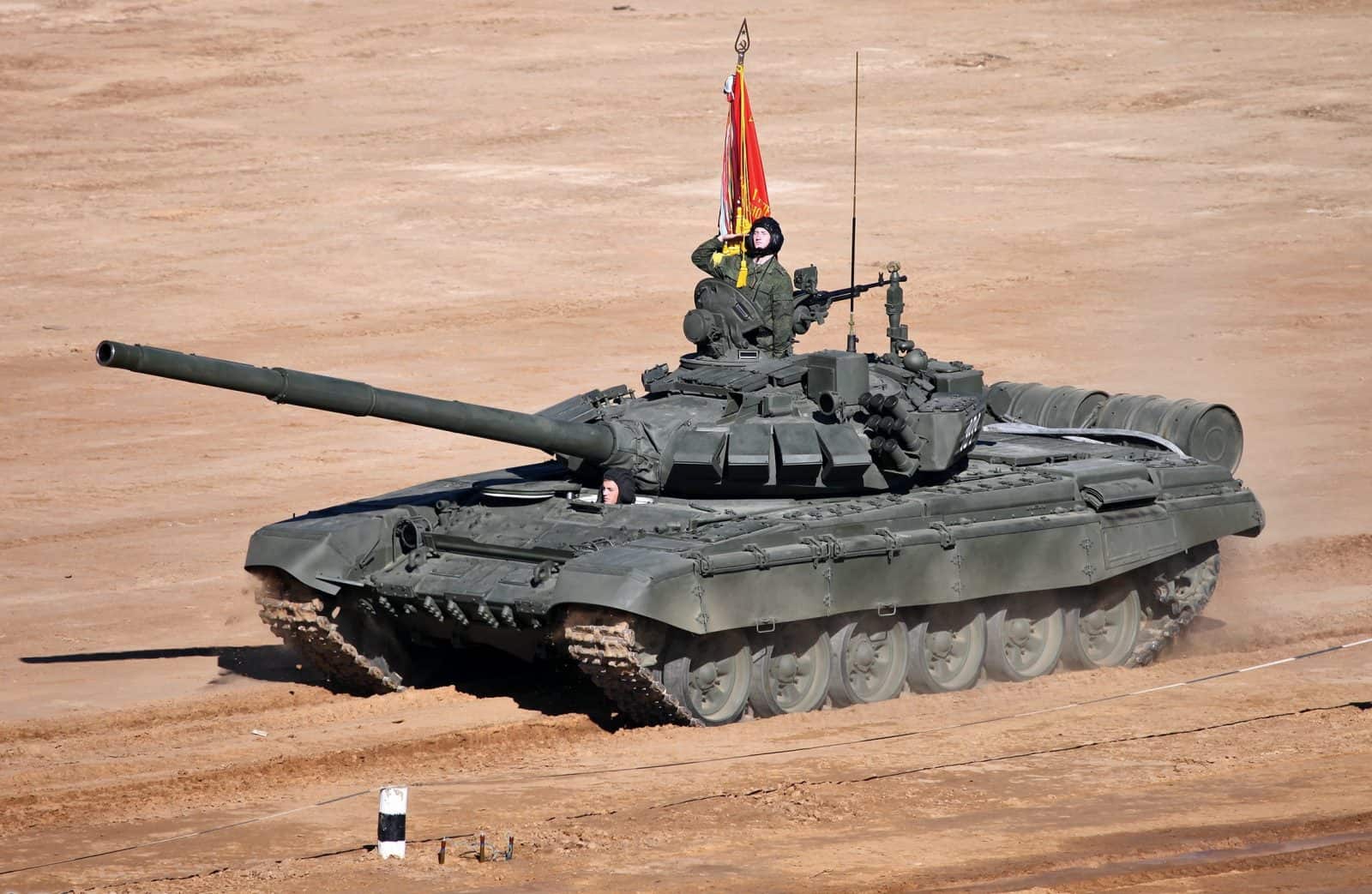 Real Tank - An image sourced from online depicting a Russian T72-B3.