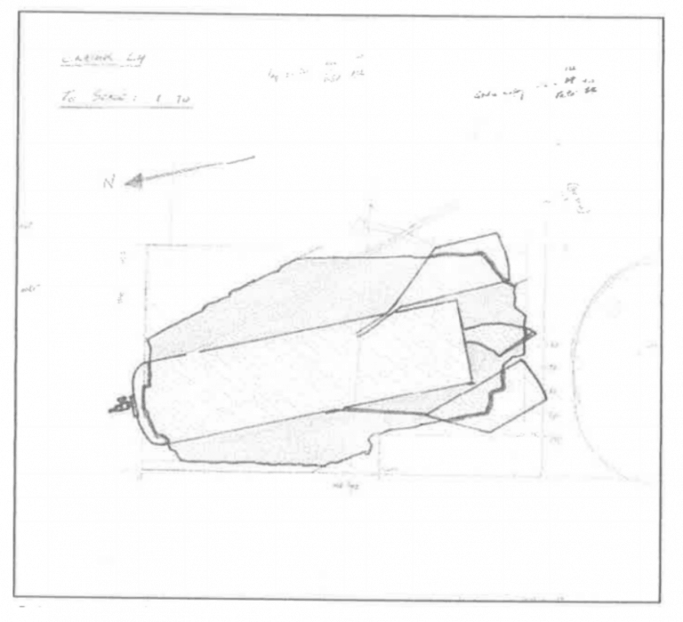‘Henderson report’ diagram - An unscaled diagram, attached as an appendix to the leaked 'Henderson report', which criticised the conclusions of a 2019 OPCW report into the Douma chemical attacks. (Ian Henderson)