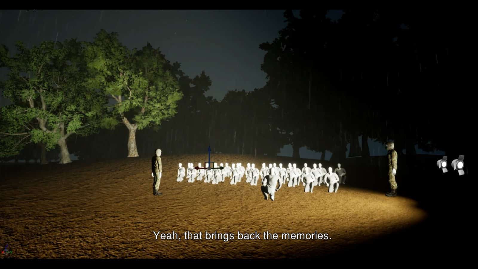 11. Modelling the scene of a pushback in Unreal Engine. - Modelling the scene of a pushback in Unreal Engine. (Forensic Architecture)