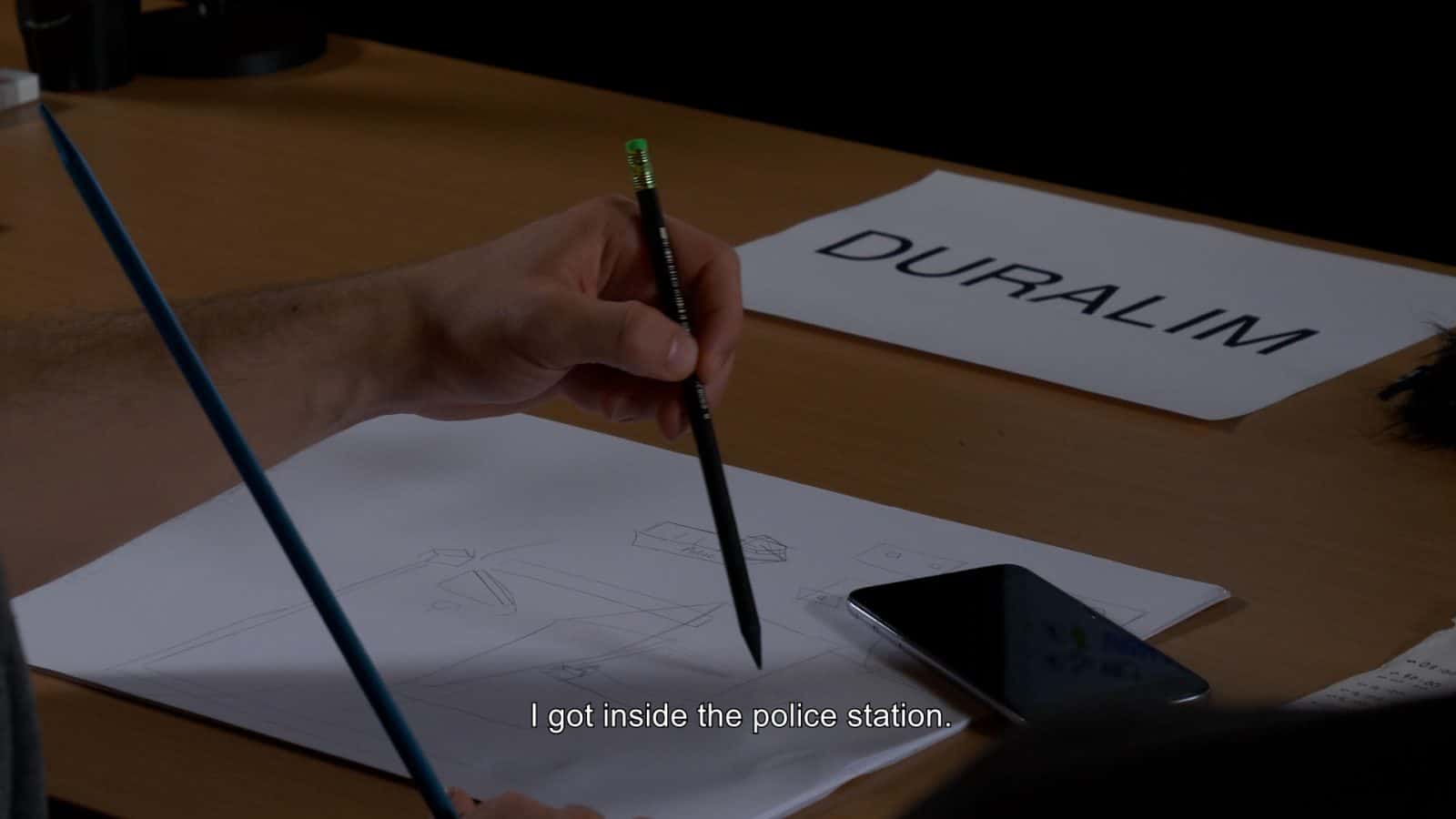 2. Sketches produced during the ‘situated testimony’ interviews - Sketches produced during the ‘situated testimony’ interviews. (Forensic Architecture)