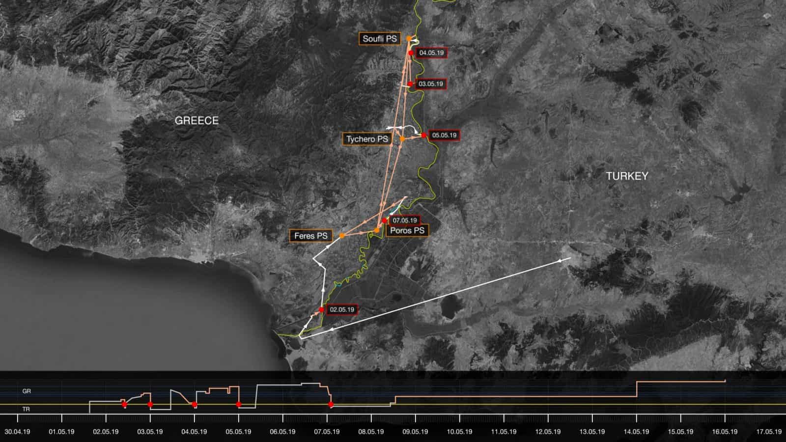 Witness’ trajectory. - Witness’ trajectory. (Forensic Architecture)