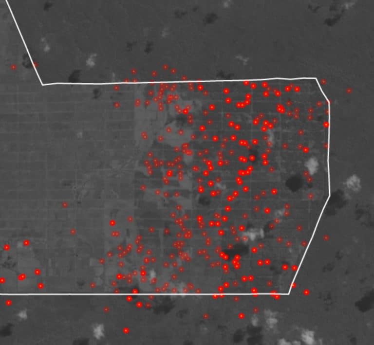 4-a - Comparison of detected heat sources in concessions operated by Korindo.