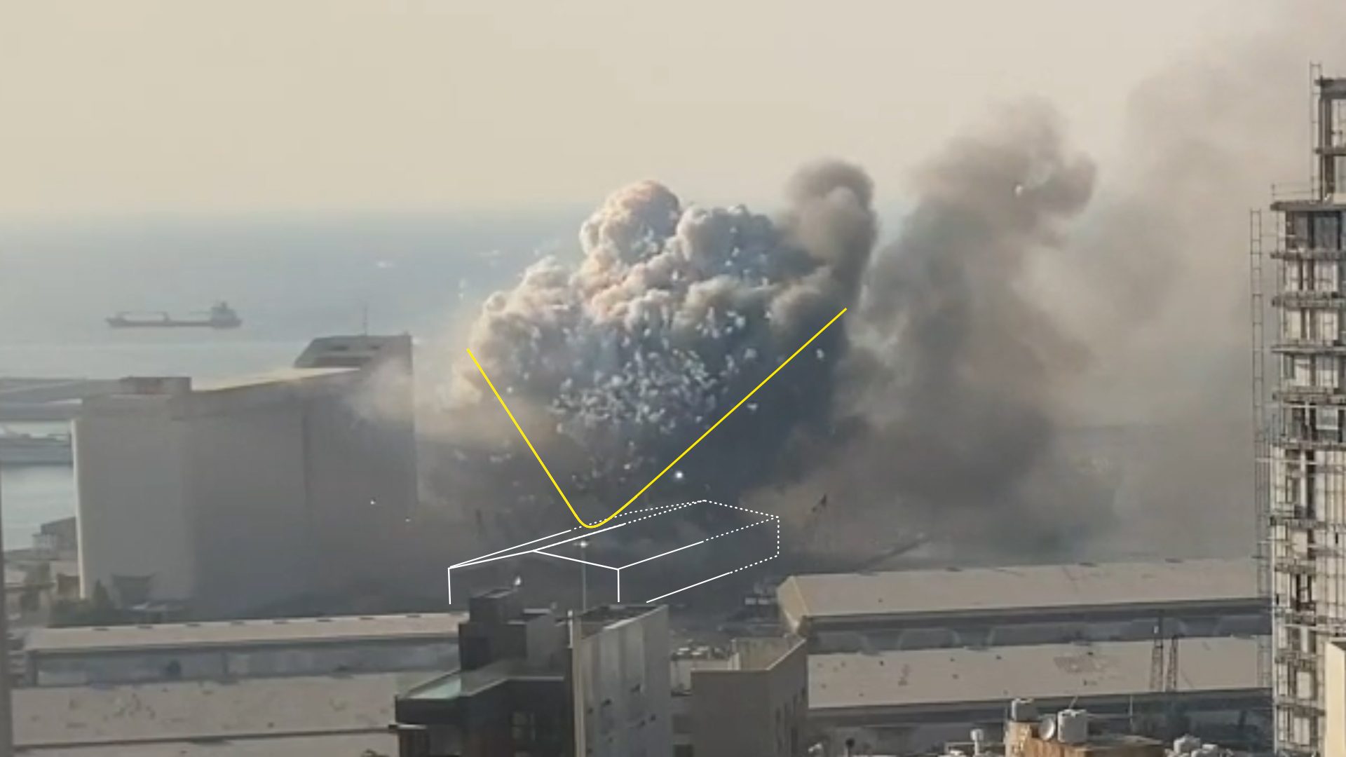 Exterior – 2 - The source of the third smoke plume on the north west of the warehouse. (Forensic Architecture)