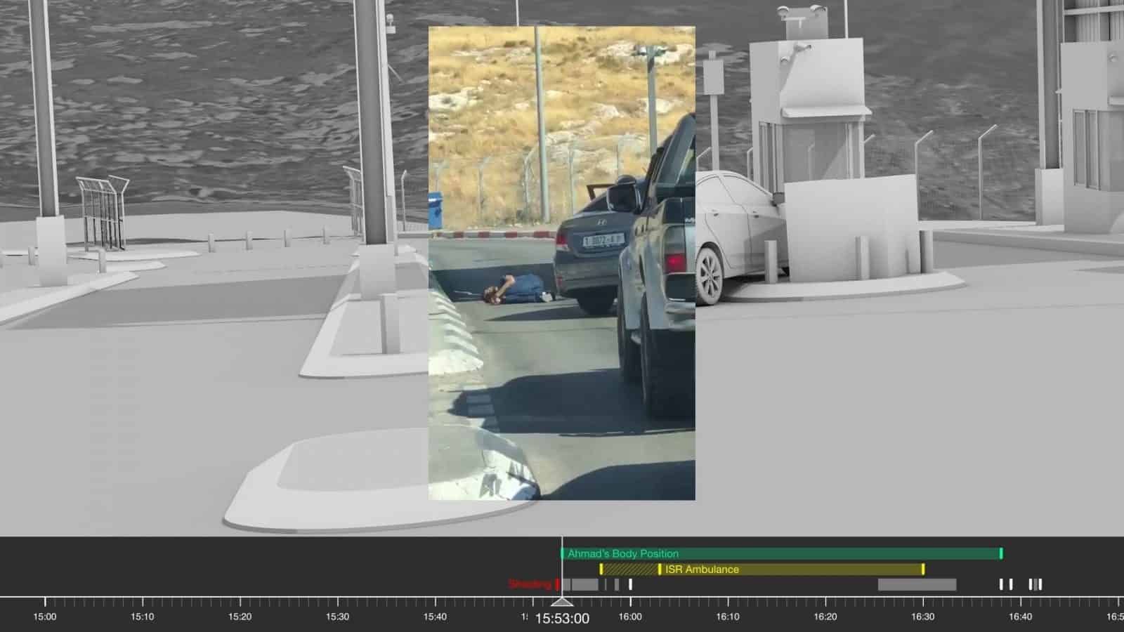 Position of Ahmad’s body at 3:53 pm - Position of Ahmad's body at 3:53 pm. Source: Facebook