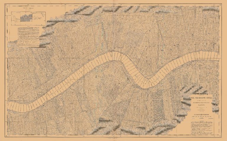 Chart no. 72, MRC 1894 - Chart titled "Survey of the Mississippi River, Chart no. 72" from the MRC 1894 series, partially covering St. James and St. John Baptist Parishes.  Not for reproduction.