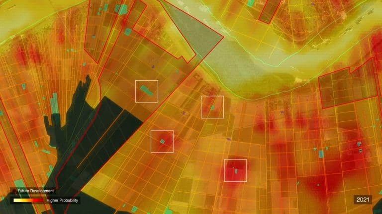 Whitney Plantation – Anomalies - The Black descendant community of Wallace traces its ancestry to several plantations under threat by the pending construction of an industrial grain elevator. We have identified several anomalies within high probability zones of the Whitney and adjacent plantations. (Forensic Architecture)