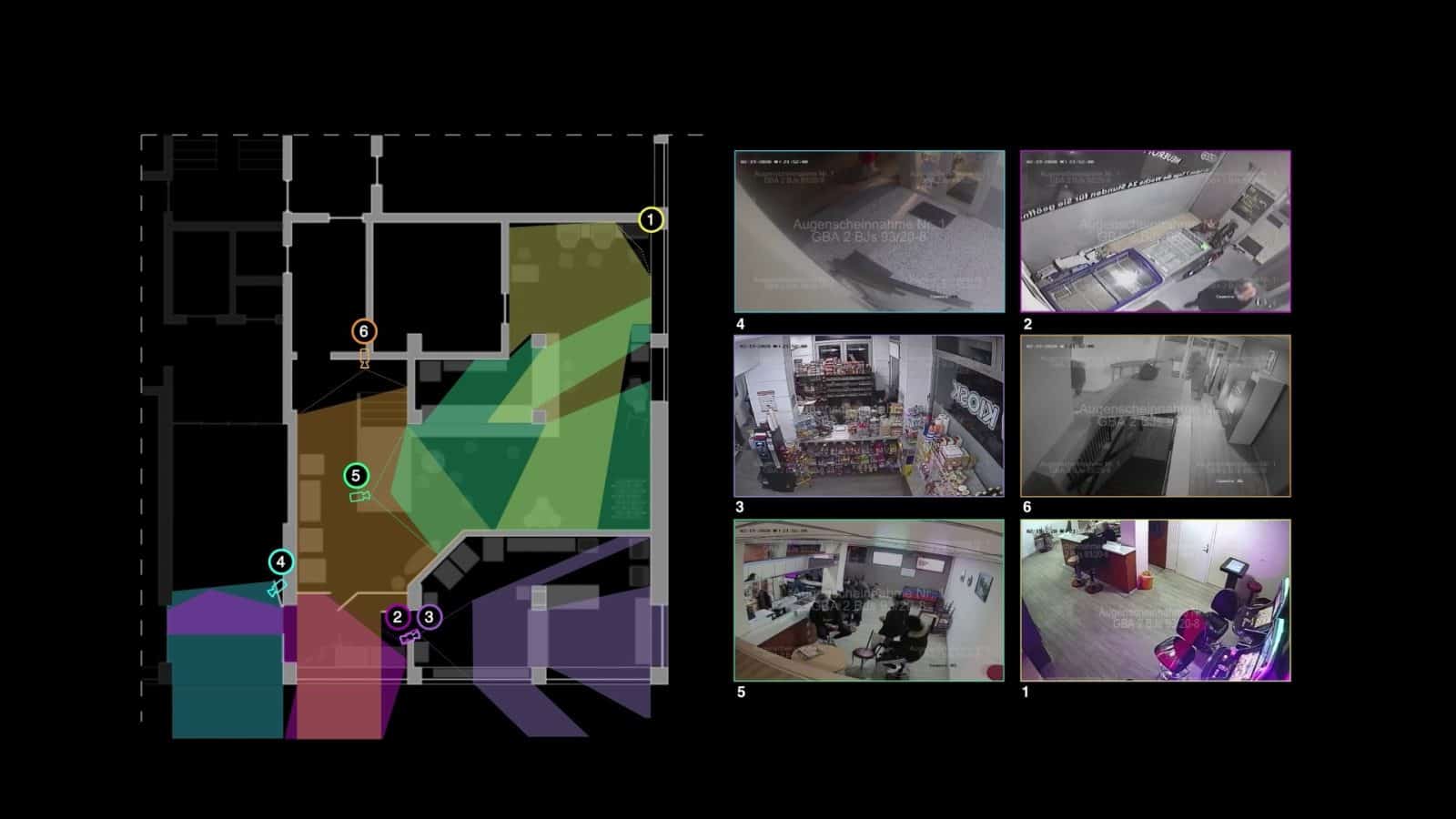 Three Doors at HKW — Forensic Architecture/Forensis, Initiative 19. Februar Hanau, Initiative in Gedenken an Oury Jalloh
