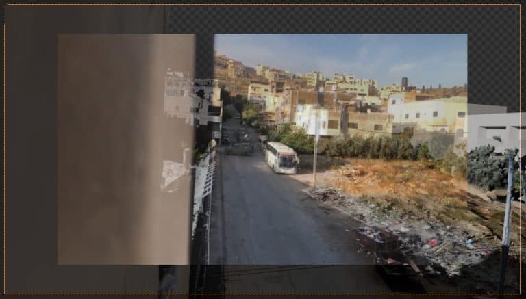 A photo-match of IOF military jeeps