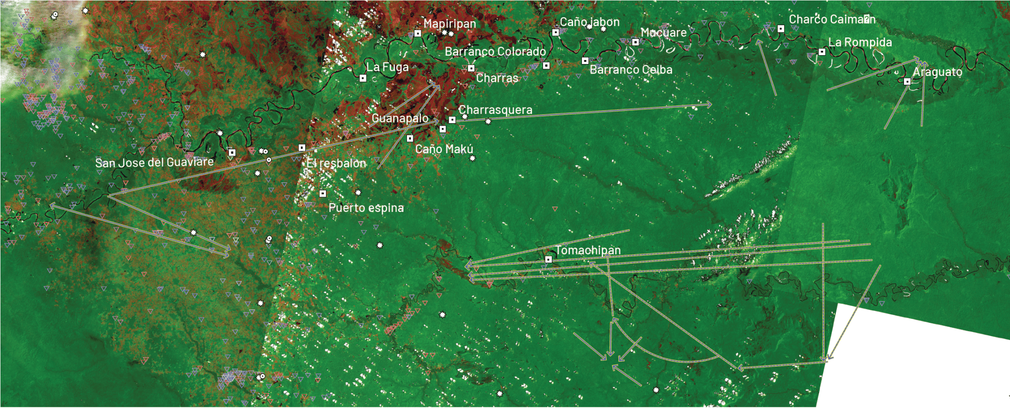  - Movement of the Nukak, 2002-2006.