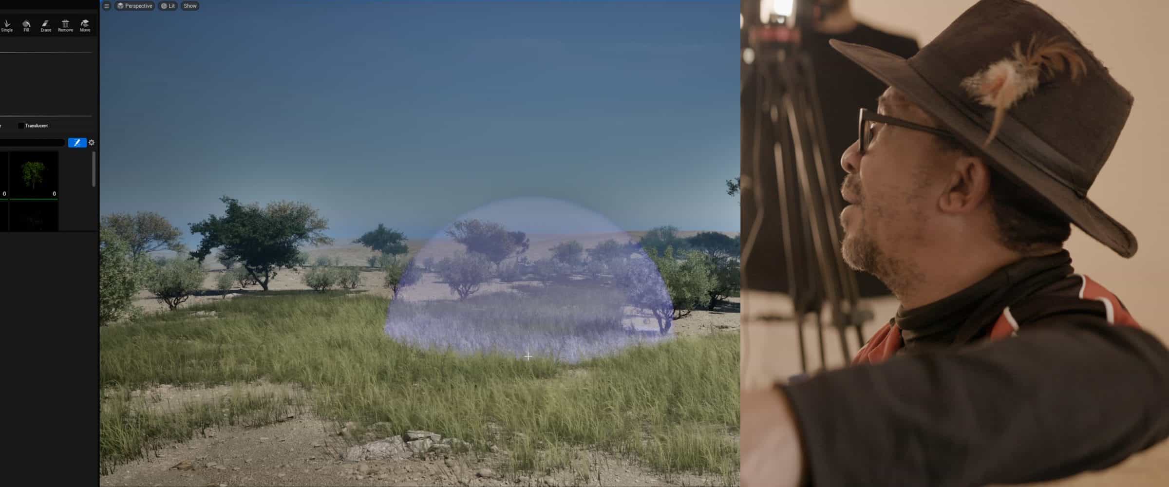 Environmental Inherited Testimony - Nama oral history allows us to learn about what the environment was like at the time of the 1893 attack, and reconstruct the approximate vegetation cover for that period. (Forensic Architecture/Forensis)