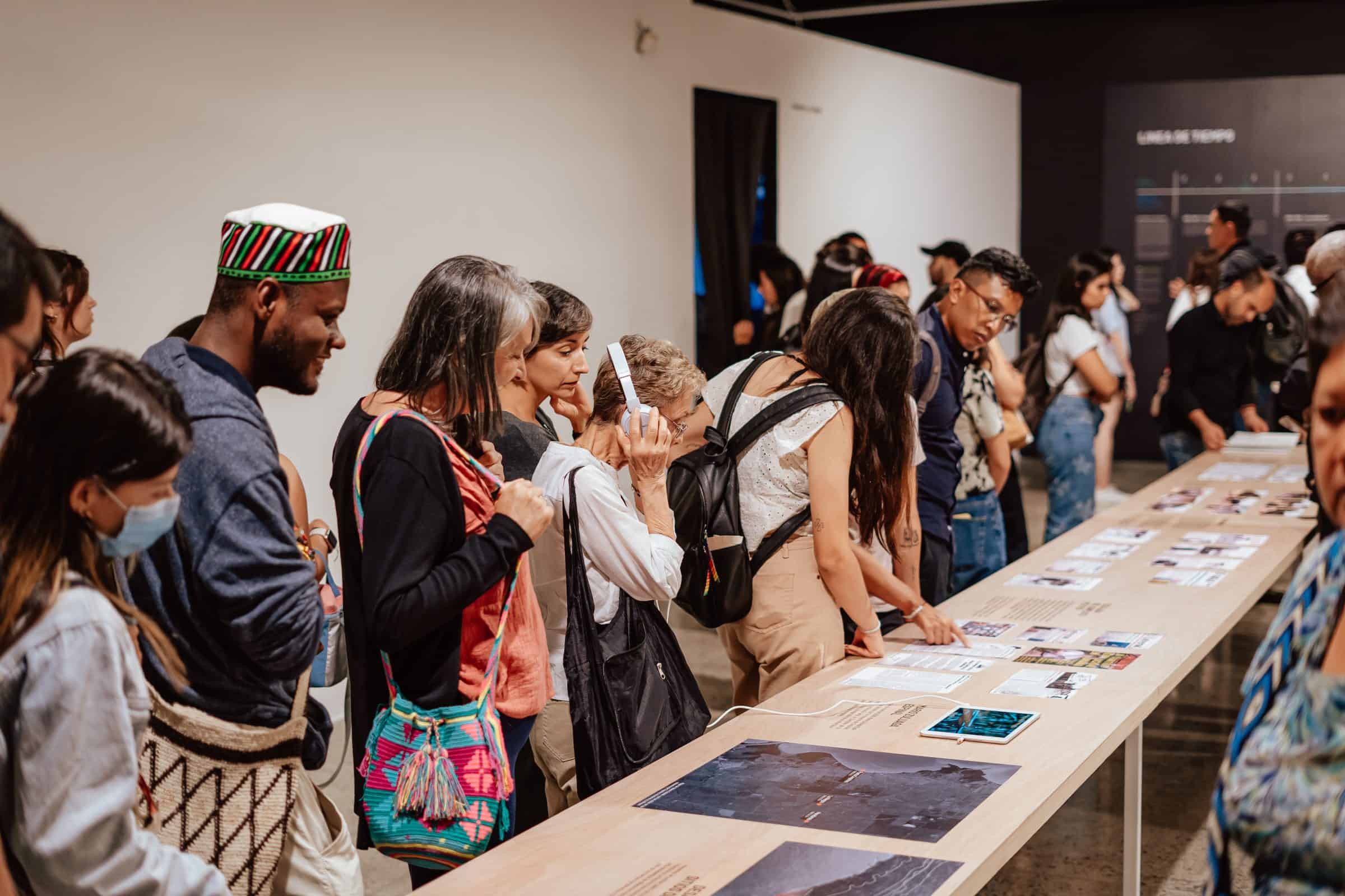 Exhibition opening - Huellas de Desaparición, Museo La Tertulia, Cali, Colombia, 14 December 2023 – 26 May 2024. (Photo: Museo La Tertulia)