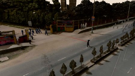 - 阿布賽義德首次被警察槍擊的瞬間的數字重建(法醫建築,2025 年)