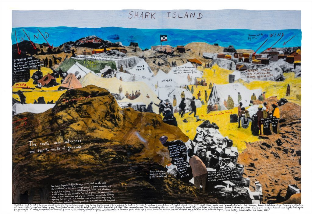 Art Work: Marcelo Brodsky, Forensis und Forensic Architecture: Shark Island (2024)